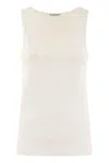 Moncler Logo-embroidered Sports Vest In Neutral