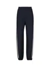 Shop Moncler Logo Embroidered Straight Leg Sweatpants In Default Title