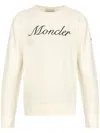 Moncler Logo-embroidered Sweatshirt In Neutrals