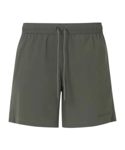 MONCLER LOGO-EMBROIDERED SWIM SHORTS