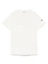 Moncler Women Logo Cotton T-shirt In White