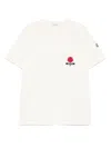 Moncler Logo-embroidered T-shirt In White