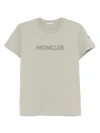 Moncler Logo-embroidered T-shirt In Green