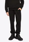 Moncler Logo-embroidered Track Pants In Black
