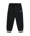 Moncler Logo-embroidered Trousers In Black