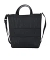 Moncler Logo Embroidered Tote Bag In Black