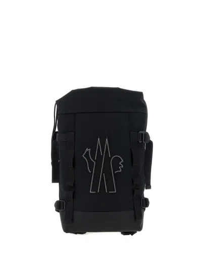 MONCLER LOGO-EMBROIDERY BACKPACK