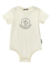 Moncler Logo Embroidery Bodysuit In White