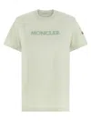 Moncler Logo Embroidery T-shirt In Neutral