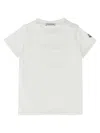 Moncler Logo Embroidery T-shirt In White