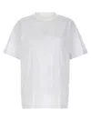Moncler Logo Embroidery T-shirt In White