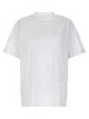 Moncler Logo Embroidery T-shirt In White