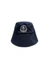 Moncler Logo Fisherman's Hat In Black