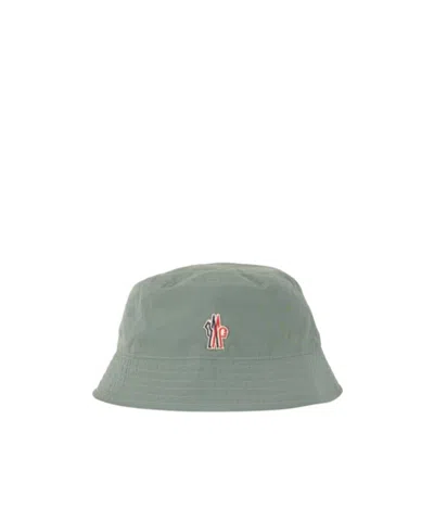 Moncler Logo Fisherman's Hat In Gray