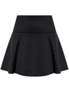 Moncler Neoprene Mini Skirt In Black