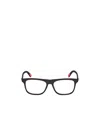 Moncler Rectangle-frame Optical Glasses In Black