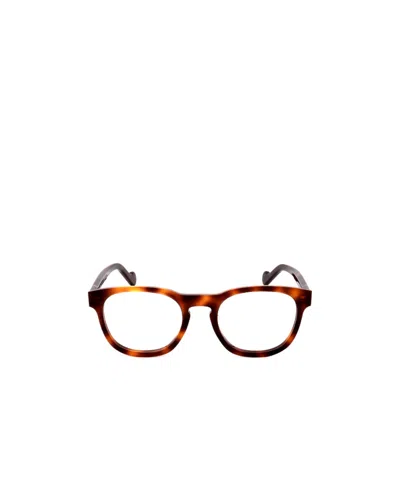 Moncler Logo Flat Mirror In Brown