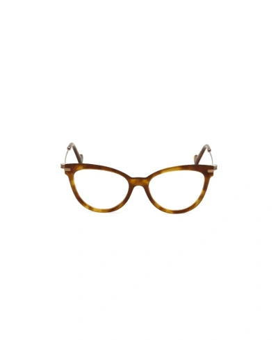 Moncler Logo Flat Mirror In Brown