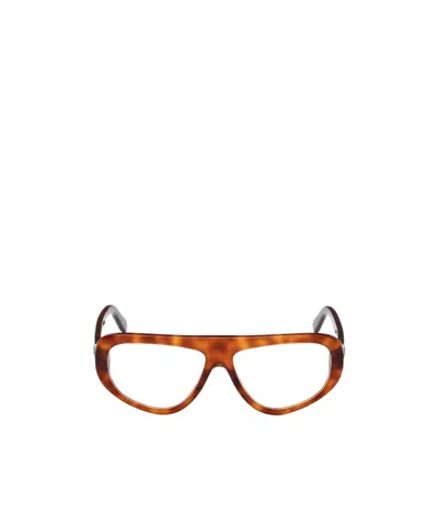 Moncler Logo Flat Mirror In Brown