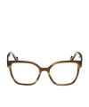 Moncler Logo Flat Mirror In Brown