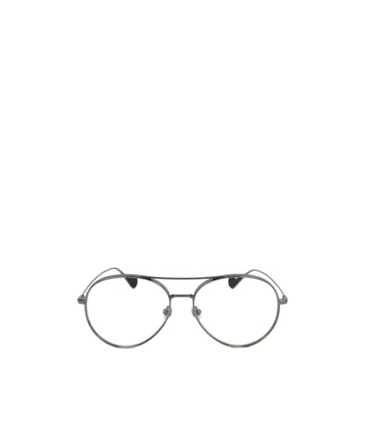 Moncler Logo Flat Mirror In Gray