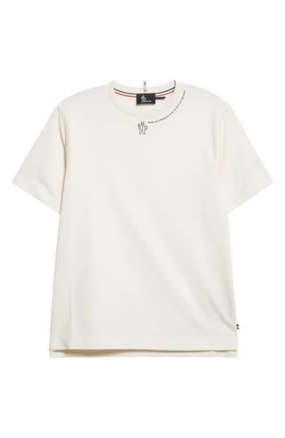 Moncler Logo Graphic T-shirt In White