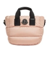 Moncler Micro Caradoc Puffer Crossbody Tote In Pink