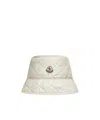 Moncler Logo Nylon Bucket Hat In Neutral