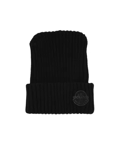 Moncler Logo Hat In Black