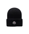 Moncler Logo Hat In Black