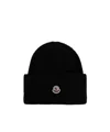 Moncler Logo Hat In Black