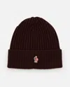 Moncler Logo Hat In Brown