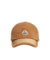 Moncler Logo Hat In Brown