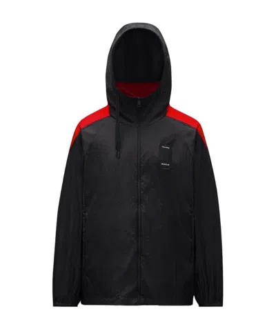 Moncler Logo Hat Casual Jacket In Black