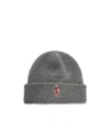 Moncler "thick Virgin Wool Beanie In Gray