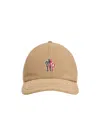 Moncler Grenoble Branded Cotton Baseball Cap In Nude