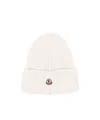Moncler Logo Hat In White
