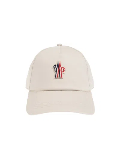 Moncler Logo Hat In White