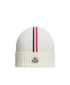 Moncler Logo Hat In White