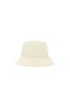 Moncler Bucket Hat With Logo In White