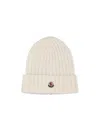 Moncler Logo Hat In White