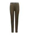 Moncler Logo High-rise Tights In Green