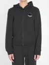 Moncler Logo Hoodie In Black