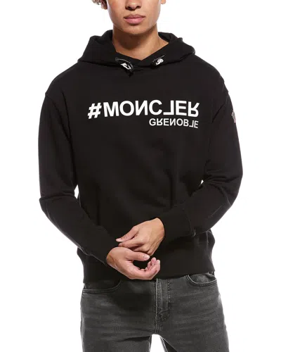 Moncler Logo Hoodie In Black