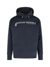 Moncler Logo Hoodie In Blue