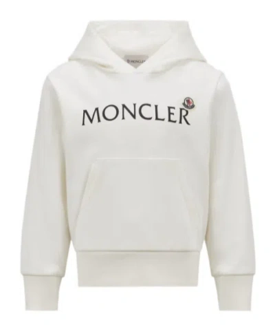 Moncler Logo Hoodie In White