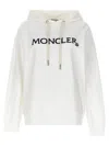 Moncler Logo Hooded Cotton Sweatshirt In White