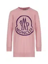 Moncler Wool Dress In Pink