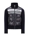 Moncler Logo-intarsia Padded Jacket In Black