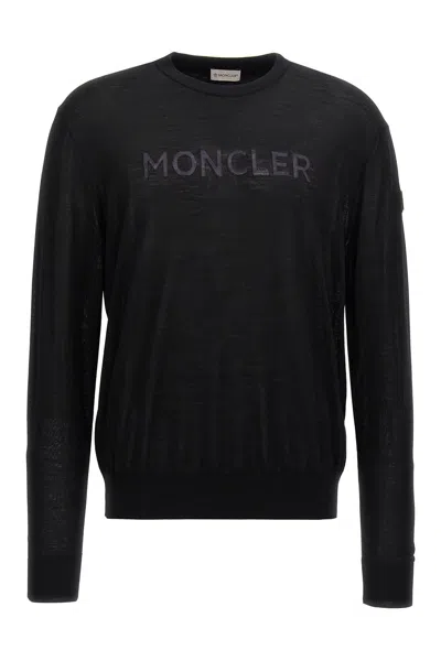 MONCLER MONCLER LOGO INTARSIA SWEATER